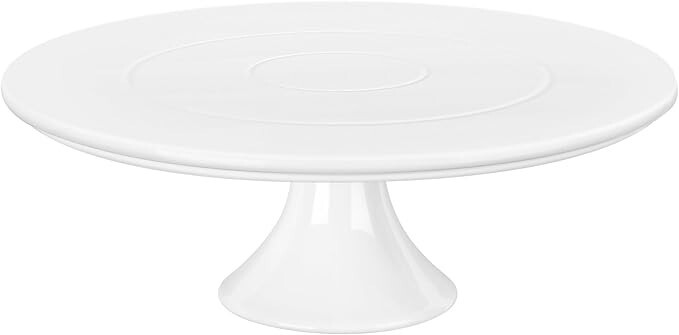 Kootek White Cake Stand 12 X 12 Inches Porcelain Cake Plate w/ Pedestal Stand gallery