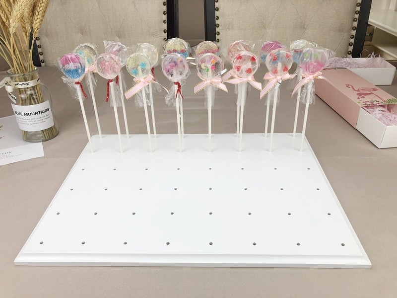 Cake Pop Stand Display - 48 Count Wood Lollipop Holder Candy or Sucker Stand ... gallery