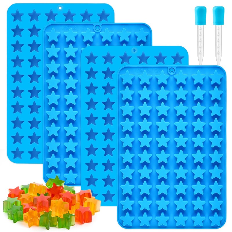 JOERSH Star Candy Molds Silicone Molds for Hard Candy, Gummy, Caramels, Choco…
