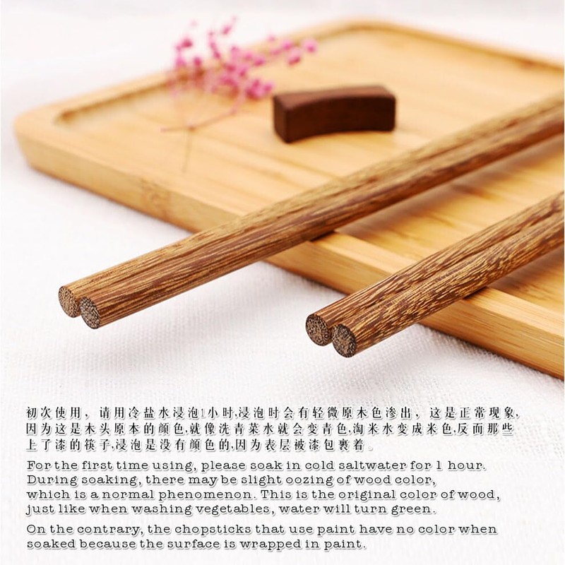 Natural Wood Extra Long Cooking Chopsticks Reusable Kitchen 16 inch 3 Pairs gallery