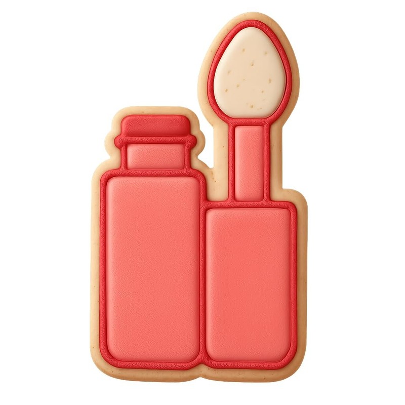 Frosted Lip Gloss Cookie Cutter & Stamp, Fondant & Clay - 2.2x4 gallery