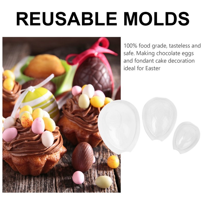 6Pcs Easter Molds for Baking Transparent Chocolate Cake Molds gallery