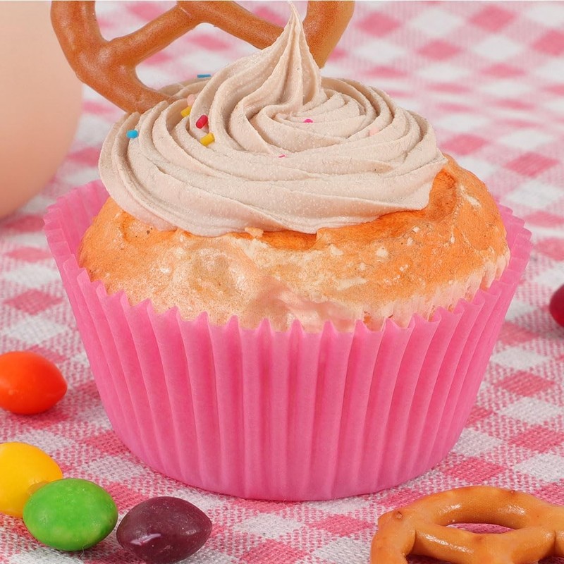 200-Count Standard Pink Cupcake Liners Greaseproof Muffin Baking Cups gallery