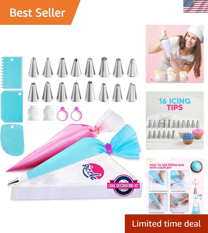 124 Pcs Piping Bags and Tips Set – Unleash Your Baking Creativity!