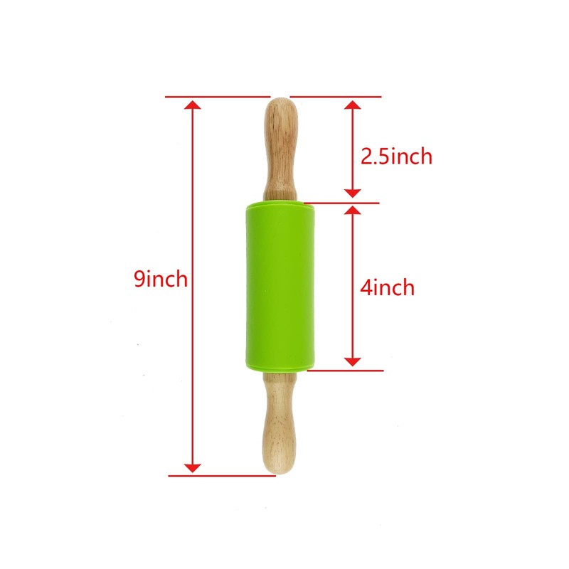 4 Pack Small Rolling Pin for Kids, Kids Rolling Pin for Home Kitchen (9 Inch) gallery