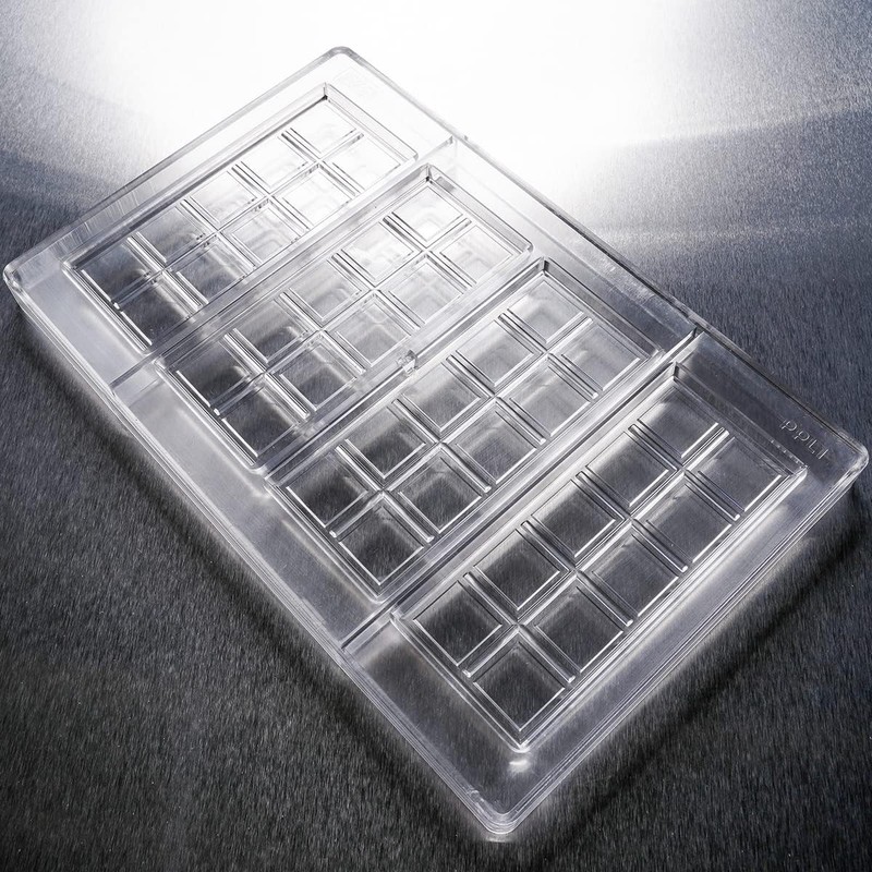 Polycarbonate Chocolate Bar Mold - Luxury Design - 43mL 10 piece for Chocolate, gallery