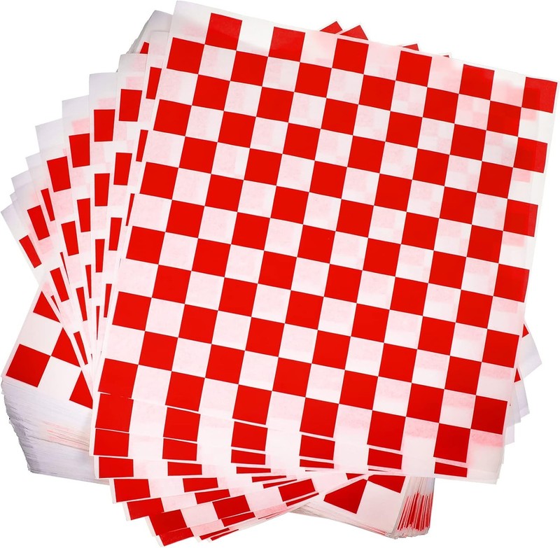 eydak 600 Pcs Sandwich Wrapping Paper Sheet 15×15 Cheered Food Wax