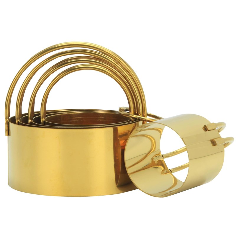 Round Biscuit Cutters with Handle, 5 Pieces Stainless Steel Circle Round