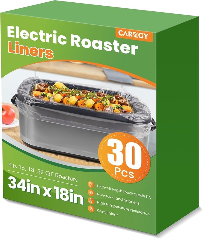 Extra-Large 30 Pack Roaster Liners - Fits 16, 18, and 22 Quart Electric Roasters gallery