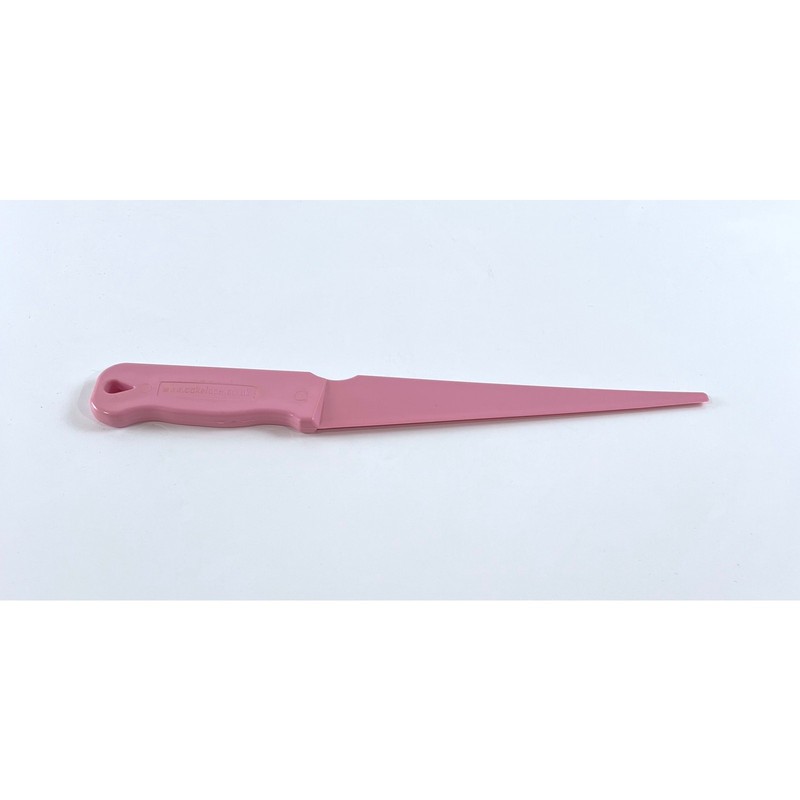 Cake Lace Spreader Knife Pink Plastic Palette Tool for Edible Lace