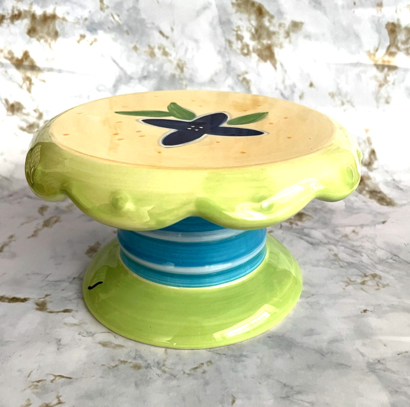 Ceramic Mini Pedestal Cake Stand Treat 6′ T Dantes By Maret Hensik