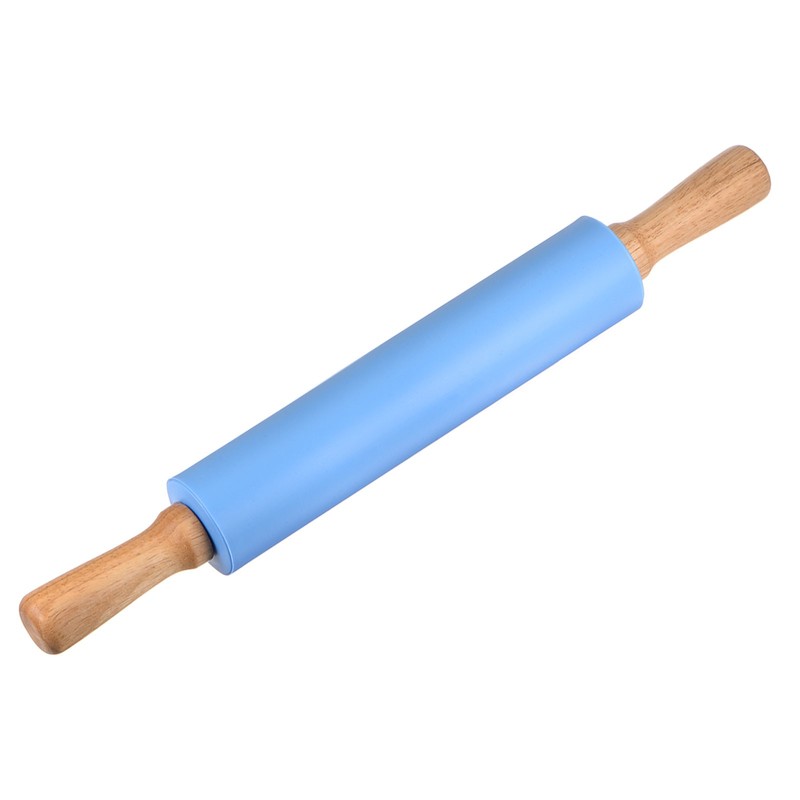 Silicone Rolling Pins for Baking 43cm x 5.2cm Blue gallery