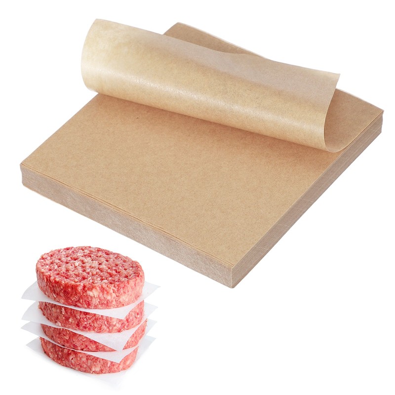250 Sheets Square Oven Paper, 4.3″ Nonstick Paper, Wood Color