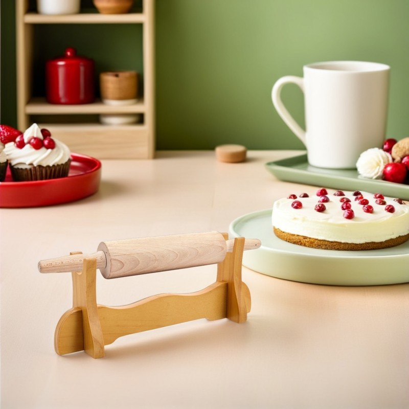 Kitchen Rolling Pin Rack Universal Holder for Dough Pizza Fondant Rollers gallery