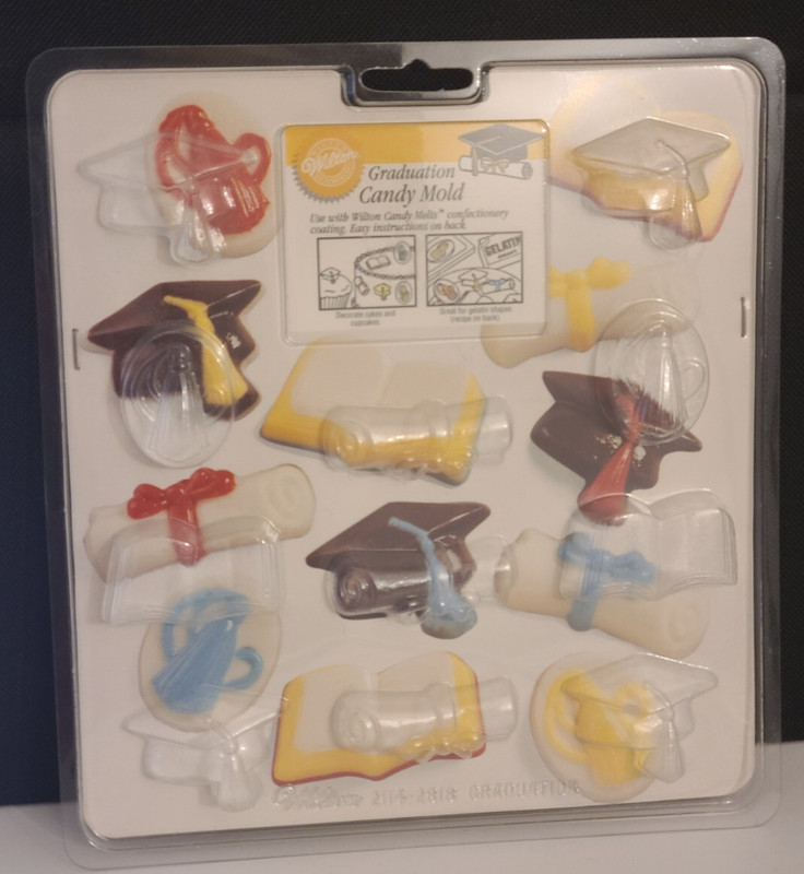 Vintage New In Packaging Wilton Graduation Candy/Chocolate Mold (11)