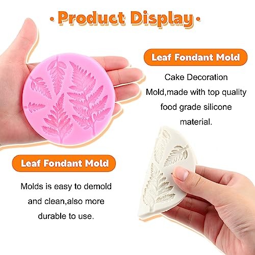 Tree Leaf Silicone Mold Fern Leaves Fondant Molds Fern Mold For Cake Style B gallery