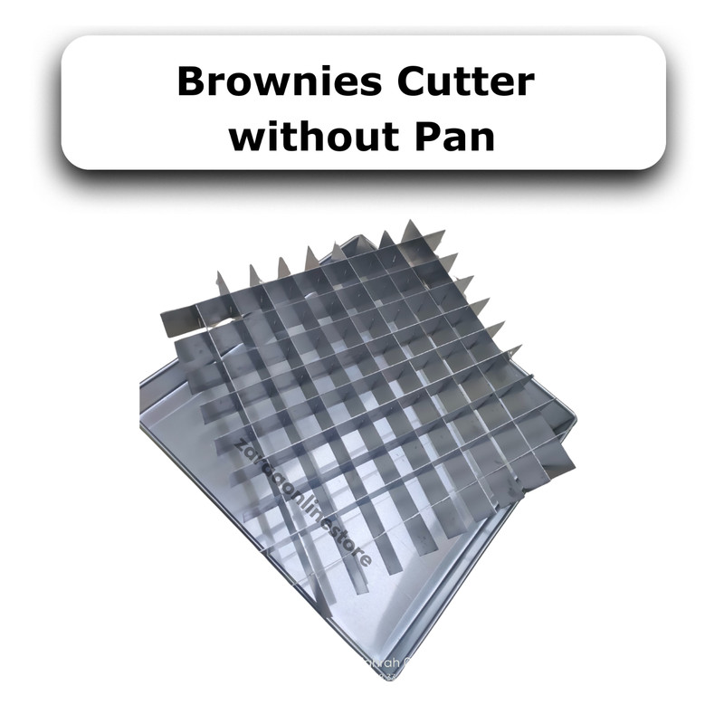 100 GRID Aluminium Brownies Cutter (WITHOUT PAN) | For Tray 10" x 10" (25x25cm)