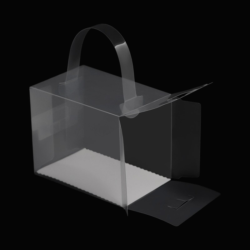 50 Pcs Clear Cake Boxes Plastic Cake Carrier with Lid and Handle for Wedding gallery
