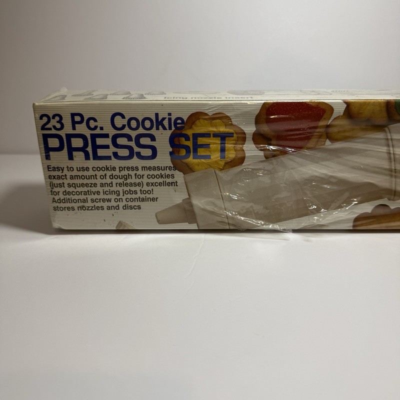 Progressive International Cookie Press Set 23 Pc White Plastic Metal GCP-31 gallery
