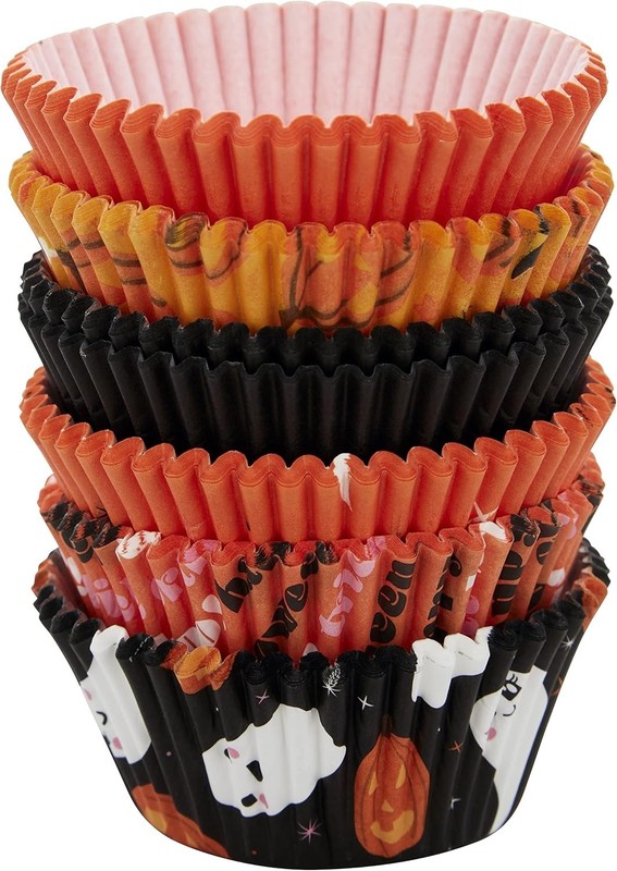 Halloween Cup Cake/Muffin, Baking Cup Liners Assortment, 150 Ct, New gallery
