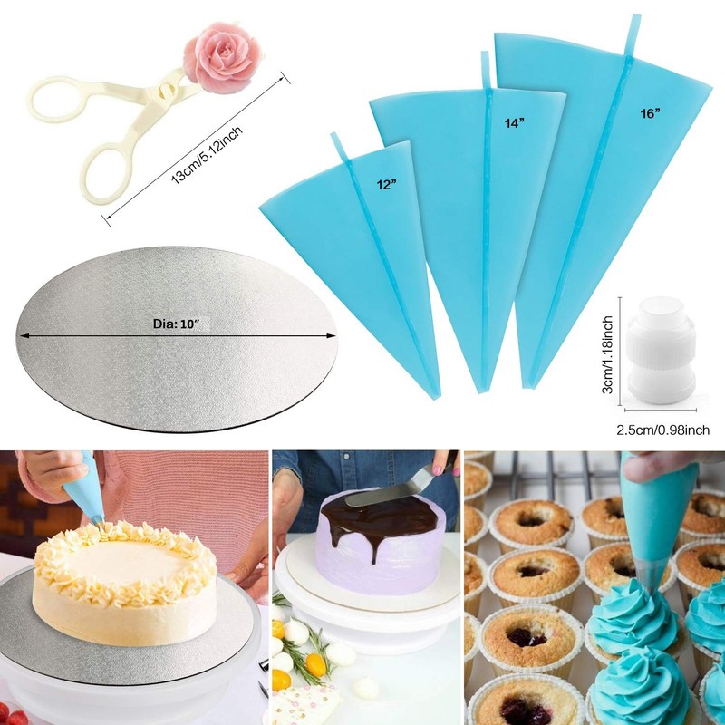 Cake Decorating kit - Cake Turntable and 10 inch Cake Board,2 Icing Spatula 3... gallery