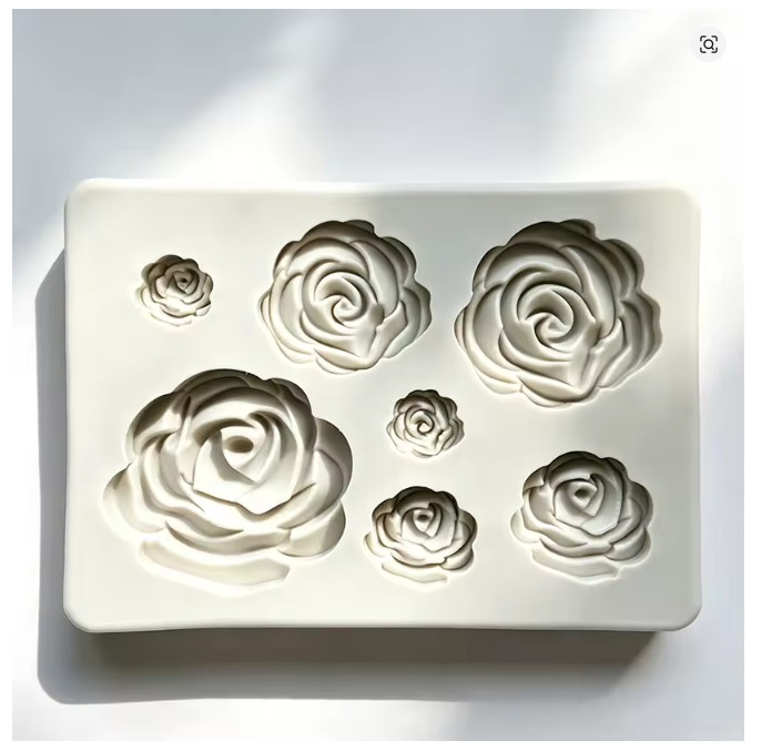 Rose Shape Cake Fondant Decorating Tools Silicone Mold For Cake Craft Silicone gallery