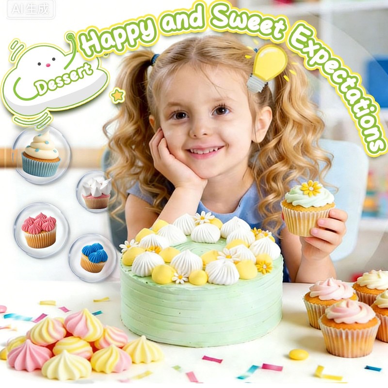 Extra Large Piping Tips Set Star Square Jumbo Pastry Nozzles F02 F06 9FT gallery