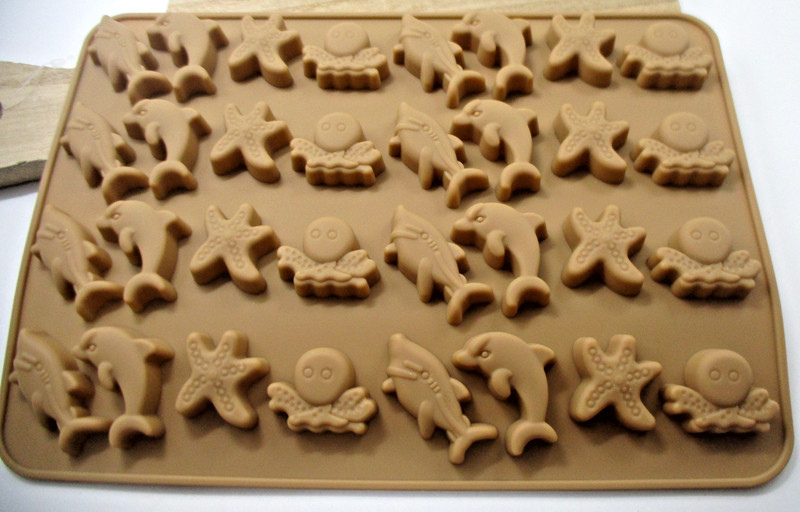 Sea Creatures Silicone gummy chocolate mold cotta 207×150mm