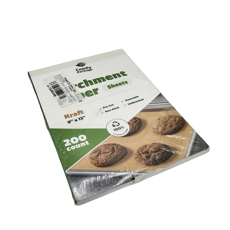 200 Pack Precut Parchment Paper Baking Sheets Non-Stick Cooking Paper 9”x13”