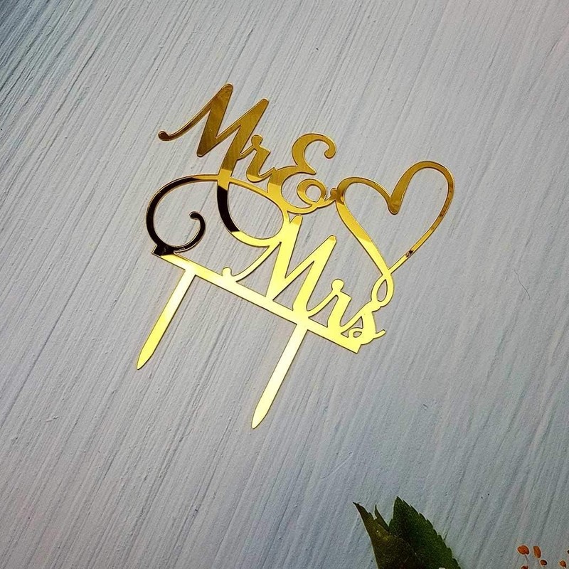 Mr and Mrs Cake Topper, Bride and Groom Sign Wedding/Engagement Cake Toppers gallery