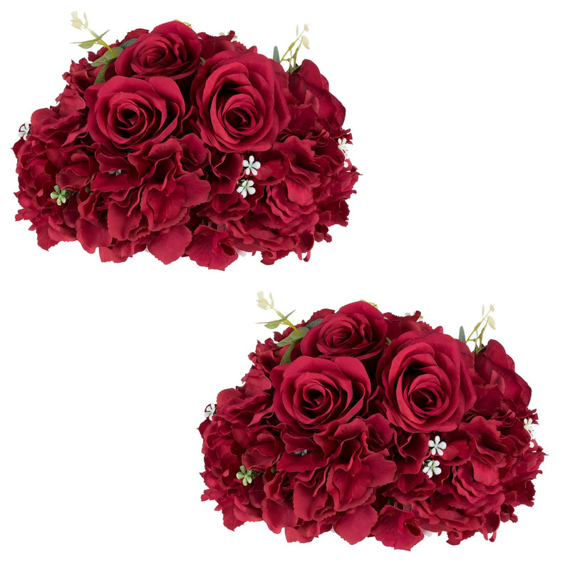 Nuptio Flower Balls For Centerpieces Wedding 2 Pcs 11.8 Inch Diameter
