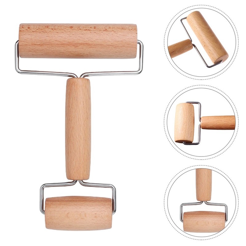 2 Pcs Small Wooden Dough Roller Pins Double Ended Stick Pastry Pizza Roller gallery
