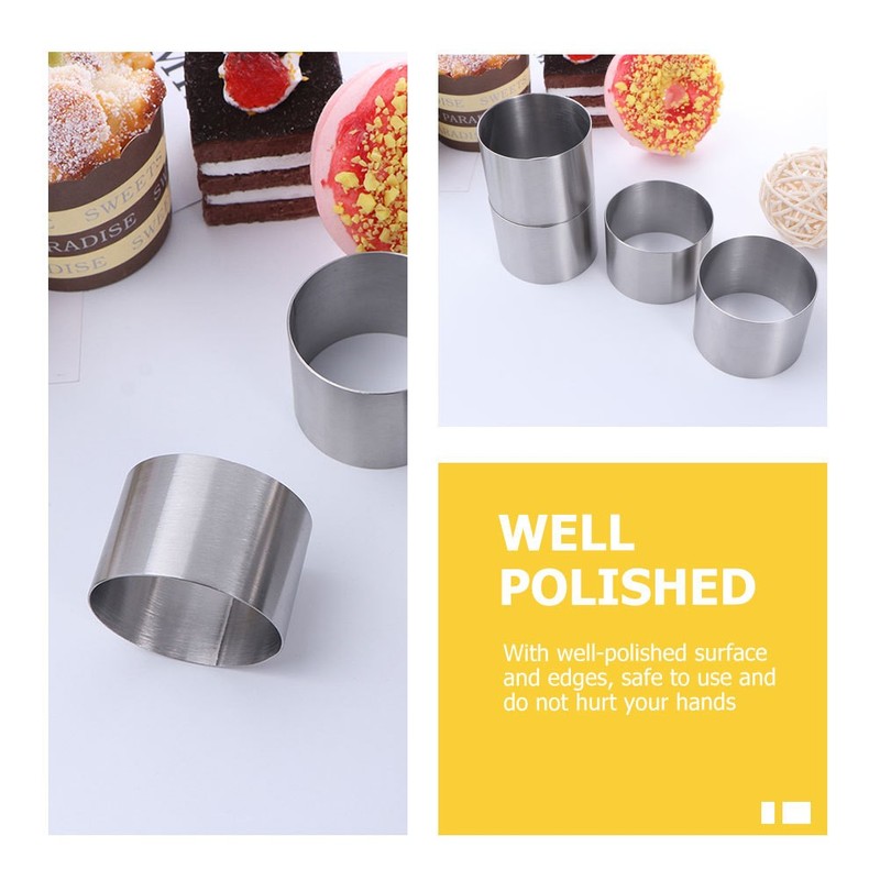 Baking Mold For Kitchen Grey Home Bakers 6Pcs 2.36X2.36X1.97in gallery