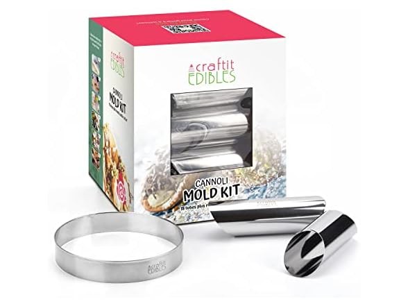 18 Pack Cannoli Tube Mold Set Stainless Steel 4.5 inch