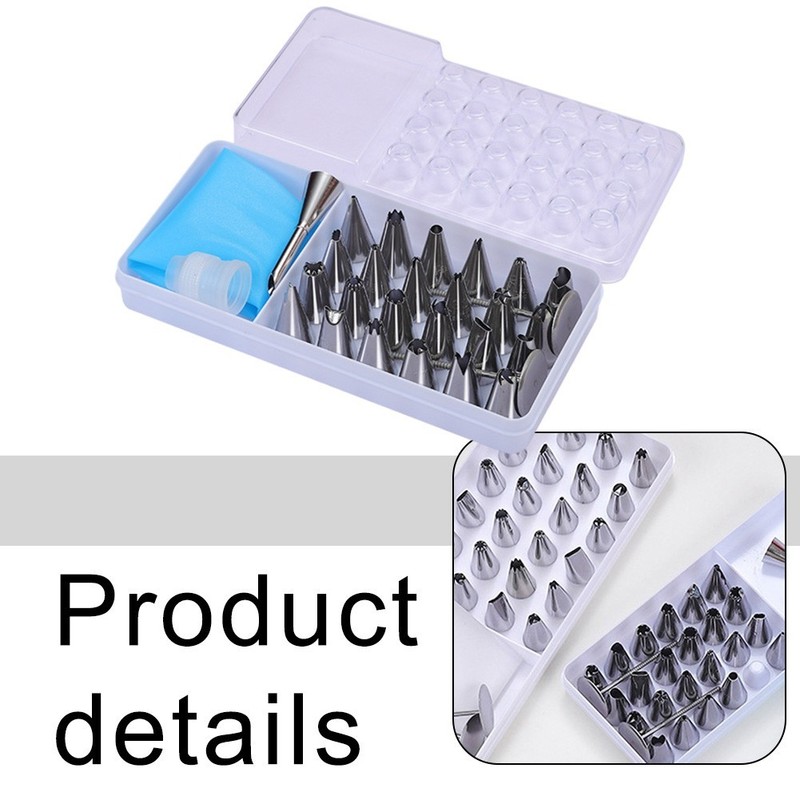 Culinary Delight Comprehensive 28 Piece Decorative Nozzle Set in Steel gallery