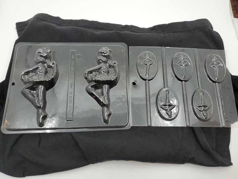 Ballerina Chocolate Candy Mold lot of 2