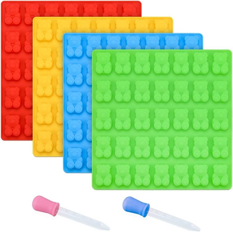 Gummy Bear Molds Candy Molds - Large Gummy Molds 1 Inch Bear Chocolate Molds