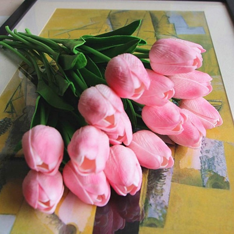 SHINE-CO LIGHTING 13.4 inches tall with a 1.2 inch diameter bud, Pink gallery