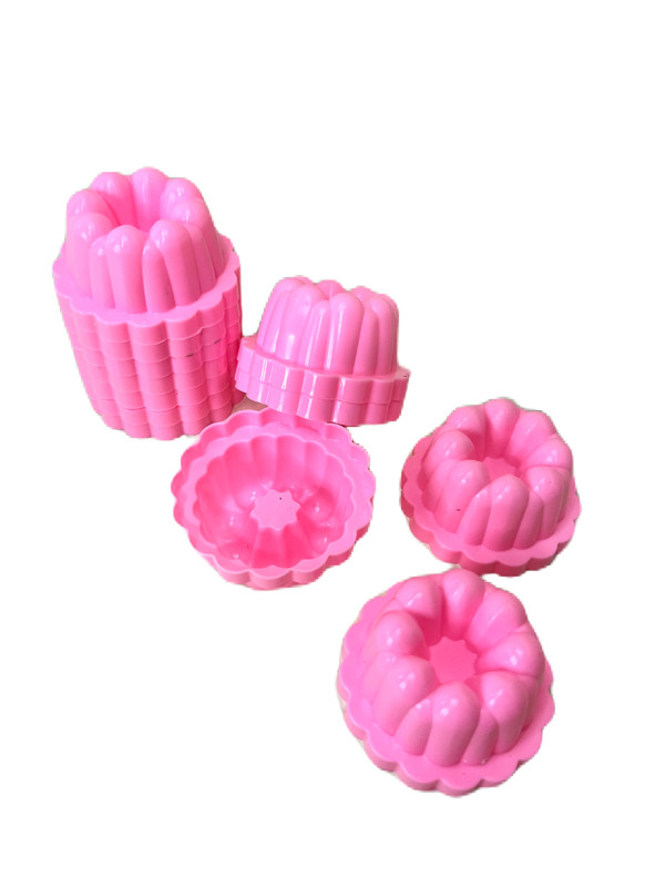 Pink Jelly & Pudding Molds – 12pcs Plastic Dessert Moulds for Agar, Flan,Caramel gallery