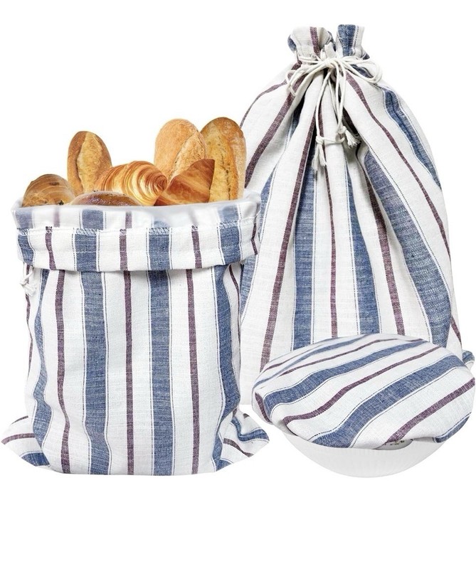 3Pack Reusable Bread Bags for Homemade Sourdough and Proofing Bowl Cover, Kee...