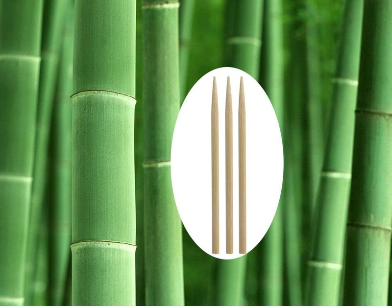 Palitos de bambú de 14 cm de grosor para algodón de azúcar, manzana acaramelada gallery