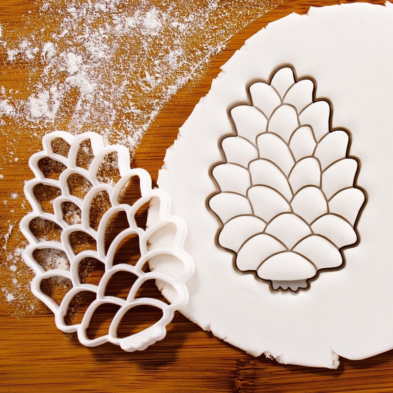Pine Cone Cookie Cutter – rustic woodland Christmas winter fall harvest nature