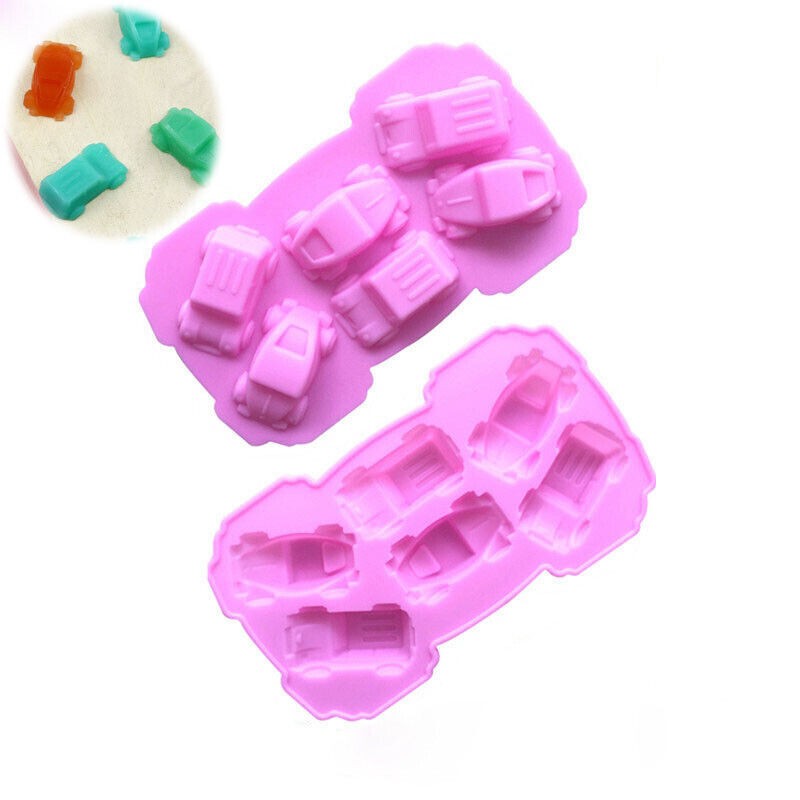 Car Soap Mold Top Car Fondant Cake Decorating Silicone Mold Crafts Baking Tools