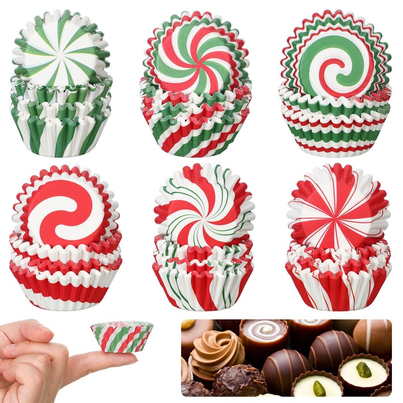 Christmas Party Cupcake Liners Paper Baking Cups Holiday Cake Making Supplies
