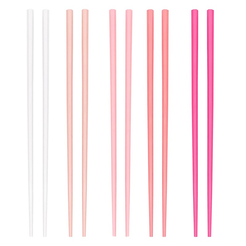 5 Pairs Fiberglass Chopsticks, Reusable and Dishwasher Safe Chopsticks, Non-S…