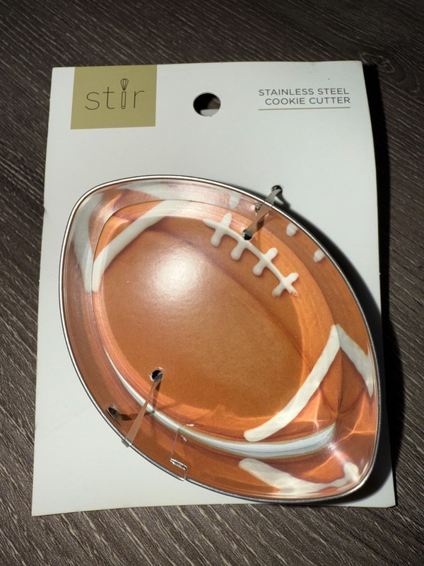 Stir FOOTBALL Cookie Cutter 2″x3″ Stainless Steel