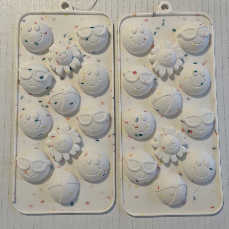 New Candy Molds Lot Of 2 - Summer Themed- By Stir- Emojis gallery
