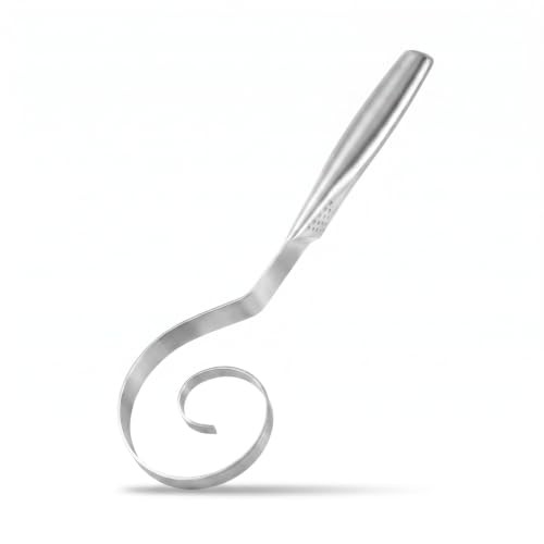 Seamless Stainless Steel Dough Whisk, Dutch Style Danish Dough Whisk for gallery