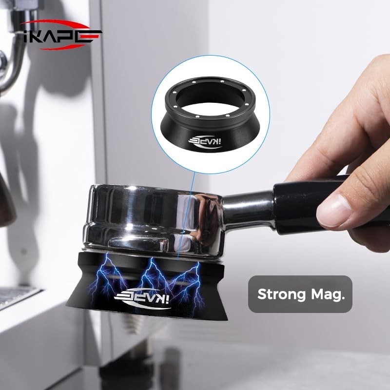 IKAPE 51mm Espresso Tamper Kit 4 in 1 Black, Complete Portafilter 51MM, Black gallery