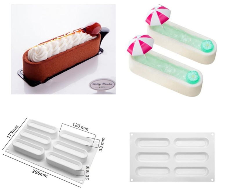 Silicone Molds Baking Mold for Mousse Cake, Silicone Mold for Chocolate, Fren... gallery
